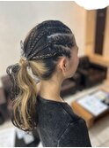 お祭りヘアセット！