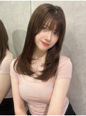 ＊シンプルワンカール×チョコレートブラウン【新宿/韓国ヘア】