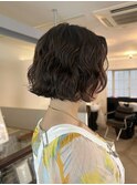 ふわふわボブパーマ