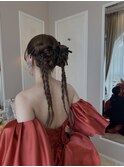 花嫁ヘア　ヘアアレンジ　ヘアセット