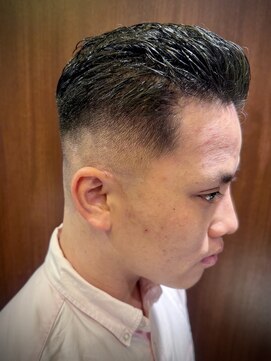 ヒロギンザ 六本木店(HIRO GINZA) オールバックスキンフェード