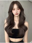 韓国/小顔/黒髪/ココアベージュ/銀座/レイヤーカット