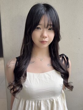 プルエクステ/ダークトーン/韓国風/ロング