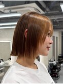 切りっぱなしボブ