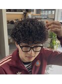 王道プードルパーマ