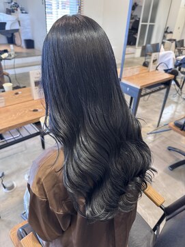 グランデュール 浜松小豆餅店(GRANDEUR) ブリーチありブルーブラック