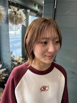 マーシュ(marshu) ショートレイヤー×ハイトーン(シナモンベージュ)