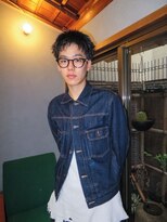 テラス バイ イオエ 京都烏丸御池店(Terrace. by ioe)&nbsp;メンズ黒髪短髪 スパイキーショート アップバングショート