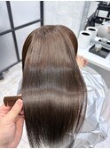 白髪ぼかし脱白髪染め/脱白髪染めハイライト/透明感