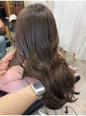 【オリーブベージュ/巻き髪】