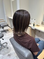 アロッタ 梅田茶屋町(alotta)&nbsp;【立体感ボブ】シークレットハイライト×大人可愛い外ハネボブ