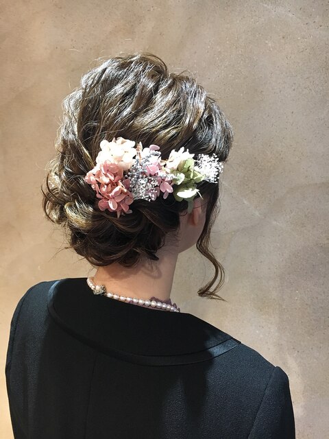 結婚式セット ヘアアレンジ