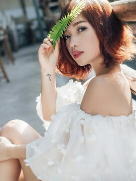 【もぜか堂】切りっぱなしボブアレンジ×ベリーショコラ