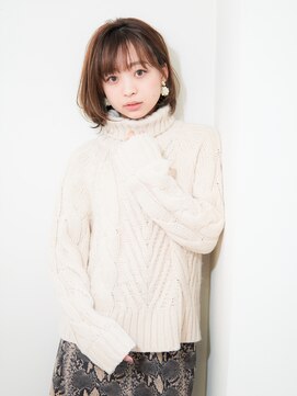 ダブルバイグリッター(W by GRITTERs) 大人シンプルな透け感ボブ【WbyGRITTERs 水上】