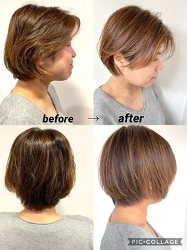 アクティフ(actif) 30代40代50代60代 くせ毛カット　ボブ　-名古屋の美容室actif-