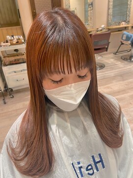 ハイル(Heil) 【Heil】 暖色系カラー/韓国/うぶバング/大人かわいい/うる艶髪