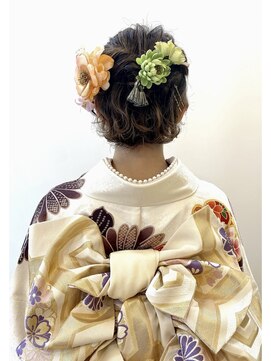 グランアージュ 柏西口店(grandage) 成人式 卒業式 振袖 袴 ヘアセット/暗髪/ハーフアップ暗髪/柏 d2