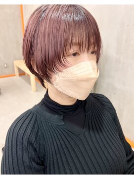 ザ キャンバス ミヤザキツネヒサ(THE CANVAS 宮崎恒久) 20代 30代 40代/ショートウルフ/ピンクアッシュ basi