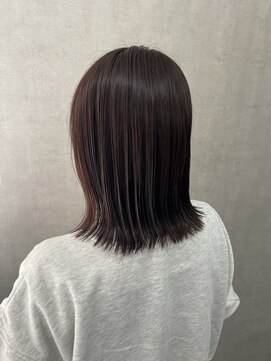 ハウス(HAUS.) ボブ、ピンク系カラー、外はね