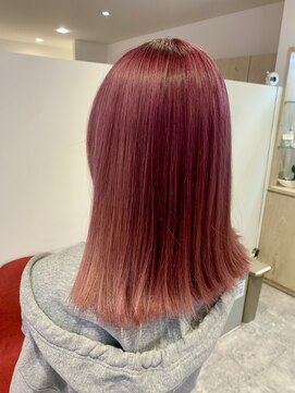 アズールサン 草加西口店(azule-sun) トリプルカラー,カット,ペールピンク,ピンクカラー【草加】