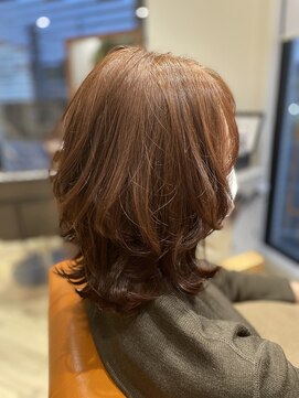 カラープラス 高宮店 ピンクベージュ