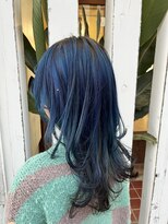 アン(Hair make un)&nbsp;【ダブルカラー】ターコイズブルー♪