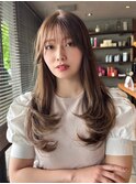 レイヤー/韓国/くびれ/縮毛矯正