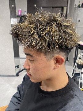 ネクストネオ 静岡(NEXT NEO) NEXTNEO【櫻田】スパイキーショートパーマ　ハイライトマッシュ