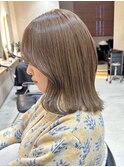 横浜タッセルボブ切りっぱなしボブ外ハネボブ長めボブレイヤー