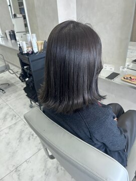 キング(K!ng) 縮毛矯正髪質改善ハイライトレイヤーカット楠葉美容室エクステ