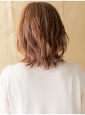 ぱっつん前髪外ハネウルフカット小顔ロブTc2上尾20代30代40代