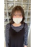 #オリーブベージュ#カラー#赤みカラー