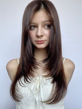 レクタ(recta) 大人20代30代顔まわりレイヤーロングスタイル