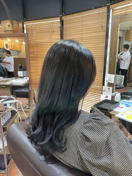 ロッソバイアルター 鎌取(ROSSO by aL-ter) 【ハイライト/くびれヘア/アプリコットオレンジ】千葉香奈