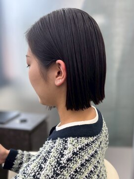ジエクトアイロ 江坂駅前 似合わせボブ/切りっぱなしボブ/スリークボブ/モーブブラウン