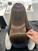 ピリオド 松阪(Period.)&nbsp;ロングヘアーオリーブベージュ髪質改善 松阪美容室