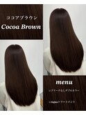 ★ココアブラウンナチュラルブラウン暗めカラーデザインカラー