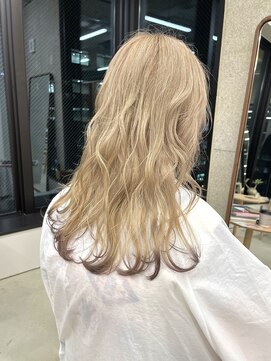 圧倒的透け感◯こなれブロンドベージュ