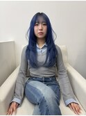 レイヤーカット/ウルフカット/ホワイトブロンド/外ハネボブ/美髪