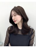 韓国ヘア レイヤー 顔まわり