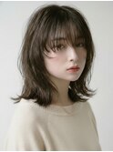 ミディアムヘアー/チャコールグレー/10代20代/髪質改善/越谷