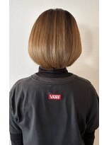 ボンド(hair salon bonD)&nbsp;レイヤーボブ白髪ボカシハイライト【20代30代40代髪質改善】