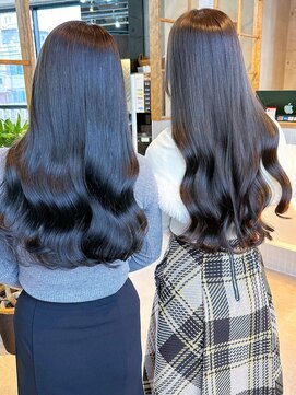アンジェリカ 立町店(ANGELICA) グレージュ 艶巻き レイヤー ブリーチ無し