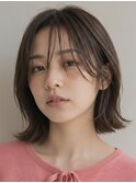 ショートボブ髪型20代30代40代50代丸顔面長越谷