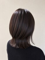 イコール 千葉(equal)&nbsp;外ハネくびれボブ　ウォームブラウンカラー