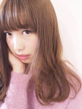 ヘアー ルーム レッド(hair room. red by NYNY) セミロング×愛されヘア×カッパーブラウン