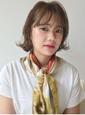 シナモンベージュ/フリンジボブ