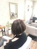 カット＋ポイント縮毛矯正　￥7200