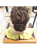ヘアセット/ヘアアレンジ/ヘアメイク/ハーフアップ/前髪カット