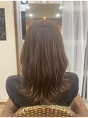 大人可愛い暖色ベージュカラー